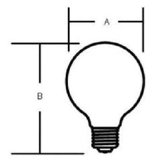 LEDVANCE 40G25/RP-120V SYL 40W G25 MED BASE 14283