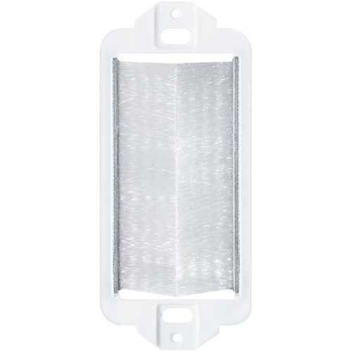 Leviton 41075-DBW Brush Passthrough Insert 1-Gang White