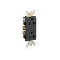 Leviton 16352-E Decora Plus Duplex Receptacle 20 Amp 125 Volt NEMA 5-20R