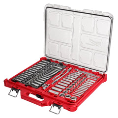 Milwaukee 48-22-9486 1/4 & 3/8 Drive 106PC Ratchet/Socket Set with PACKOUT Low-Profile Organizer