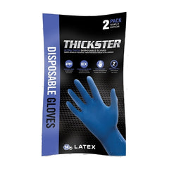 SAS Safety 6603-22 Thickster Ultra Thick Disposable Gloves Powder Free Large 2 Pair/Pack