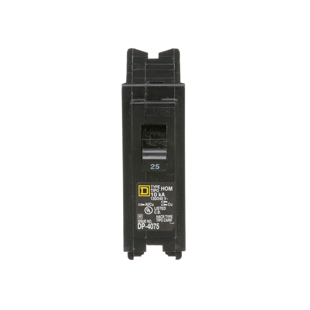 Square D HOM125 Miniature Circuit Breaker 25 Amp 120/240 Volt