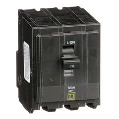 Square D QO310 Miniature Circuit Breaker 10A 240V 3Ph Plug-On