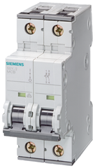 Siemens 5SY6206-7 Miniature Supplementary Protector 480 VAC 6 A 2 Poles