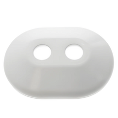 Viega 53116 PureFlow 1/2 x 3/8 in. Double Plastic Escutcheon White