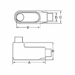 ABB LB448-4X-G OCAL 1 1/4 IN GRAY PVC CTD UL4X LB FM8