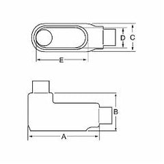 ABB LB448-4X-G OCAL 1 1/4 IN GRAY PVC CTD UL4X LB FM8