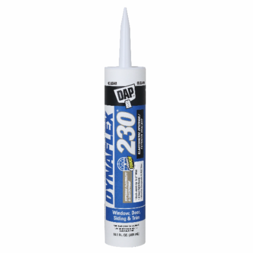 DAP 18305 DAP DynaFlex 230 10.1 oz Premium Grade Indoor/Outdoor Elastomeric Latex Sealant, Cartridge, Clear