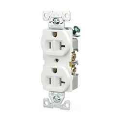 EATON BR20W COMM SPEC GRADE RECEPTACLE DUPLEX 20AMP 125V NEMA 5-20R