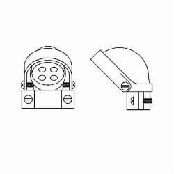 Hubbell 2402 RACO ENTR HEAD W/CLMP RGD/IMC/EMT 1/2 IN ALUM