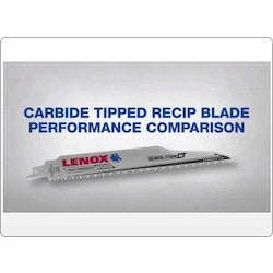 Lenox 2014212 Carbide Tipped Recip Saw Blade 4108RCT 4 X 1 X 0.050 8TPI