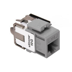 Leviton 6110G-RG6 eXtreme 10G QuickPort Connector UTP Category 6A Grey