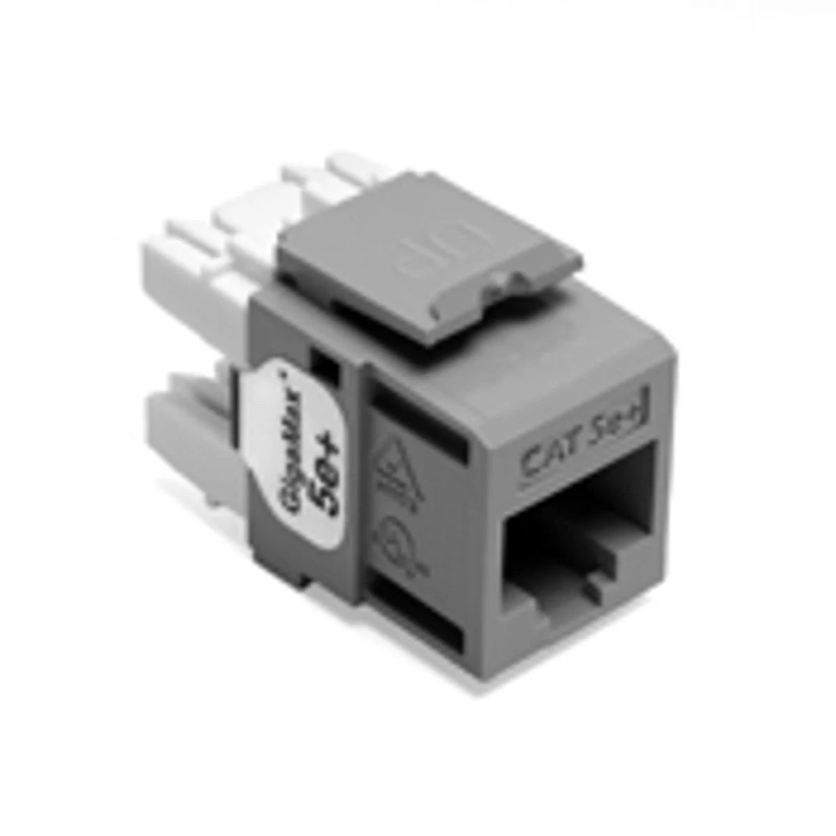 Leviton 5G110-RG5 GigaMax 5e+ QuickPort Connector, CAT 5e, grey