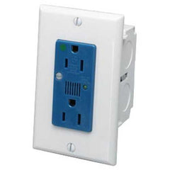 Leviton 47605-ACS J-Box Surge Protective Kit, Comes with Duplex Receptacle, Blue