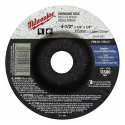 Milwaukee 49-94-4510 4-1/2 in. x 1/8 in. x 7/8 in. Grinding Wheel (Type 27)