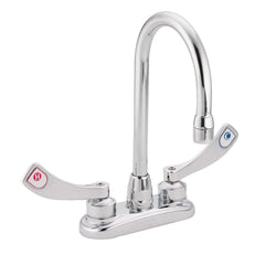 Moen 8279 M-Dura Two Handle Centerset Bathroom Sink Faucet in Chrome Plated