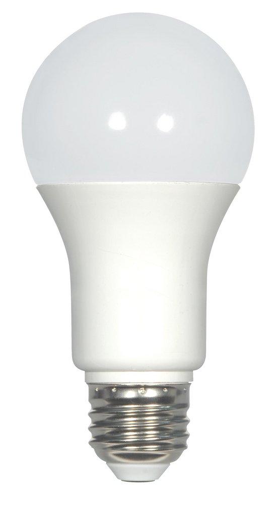 SATCO S29831 6W A19 LED Bulb Medium E-26 Base 3000 Kelvin 220 Degree Dimmable