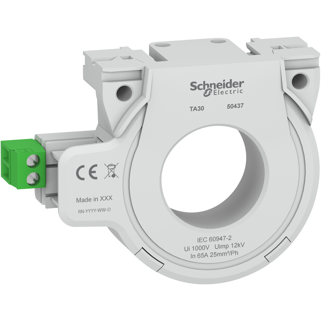 Schneider Electric 50437 SQUARED Closed Toroid A Type 65A (Inner Diameter 30mm)