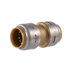 SharkBite UR016 Max 3/4 inch Brass Straight Coupling, Push-Fit