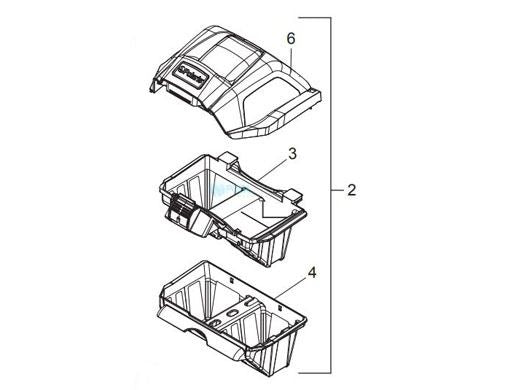 Zodiac Pool Systems R0836200 Polaris Quattro Sport Filter Canister Assembly