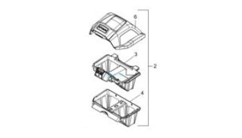 Zodiac Pool Systems R0836200 Polaris Quattro Sport Filter Canister Assembly