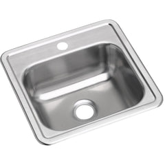 Elkay D115151 Dayton Stainless Steel 15 x 15 x 5-3/16 Single Bowl Drop-in Sink