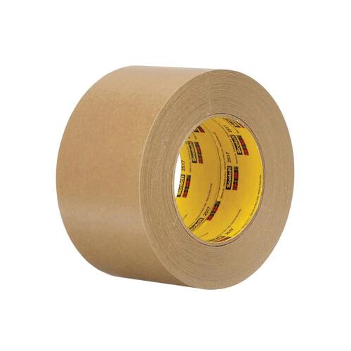 3M 7000088503 Flatback Tape 2517, Medium Brown, 72 mm x 55 m, Rubber Adhesive