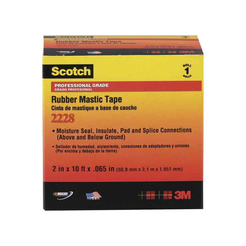 3M 7000005986 Scotch® Rubber Mastic Tape 2228 2 in x 10 ft 10 Rolls/Case