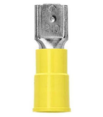 3M 7000133661 Highland Vinyl Insulated Female Disconnect Terminal FDV10-250Q, 12 to 10 AWG, 25/bag