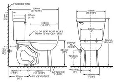 American Standard 3251D101.020 Colony Round Bowl 1.28 GPF