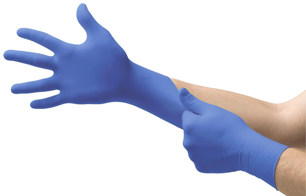 Ansell N274 Microflex Non-Sterile Single Use Disposable Gloves XL Nitrile Blue