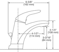 American Standard 7075.054.002 Colony Pro Chrome Lavatory Faucet Less Drain