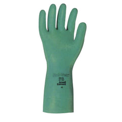 Ansell 100017 Sol-Vex Powder Free Sand Patch Textured Green 15mil Nitrile Gloves 2X-Large 12-Pair per Bag