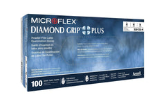 Ansell DGP-350-L Microflex Diamond Grip Plus Non-Sterile Single Use Disposable Gloves L