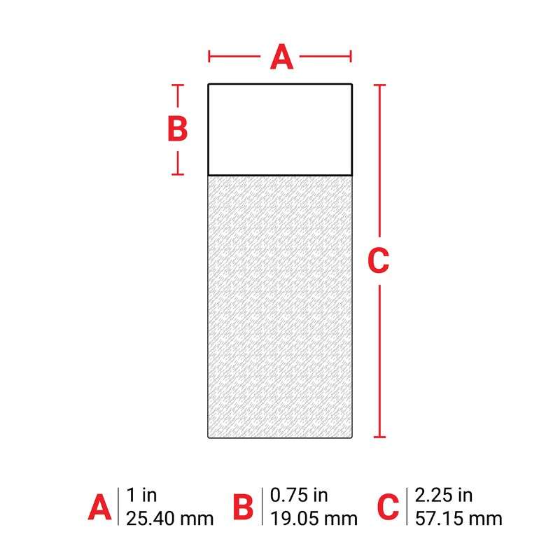 Brady B33-75-427 BBP33 Self-Laminating Vinyl Labels, Translucent White, 1 x 2-1/4, 1400 per Roll