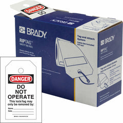 Brady 150503 RipTag Safety Tag Roll Do Not Operate 3W x 5.75H 100/RL