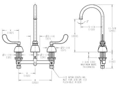 Chicago Faucets 786-GN2FCABCP Kitchen Faucet 1.5 gpm Deck Mounted