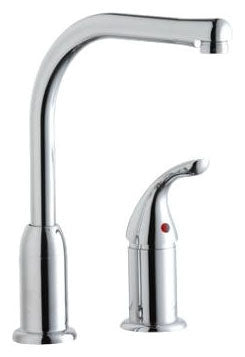 Elkay LK3000CR Everyday Kitchen Deck Mount Faucet with Remote Lever Handle Chrome