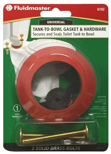 Fluidmaster 6102 Toilet Tank to Bowl Gasket Kit 2-3/4 Inch