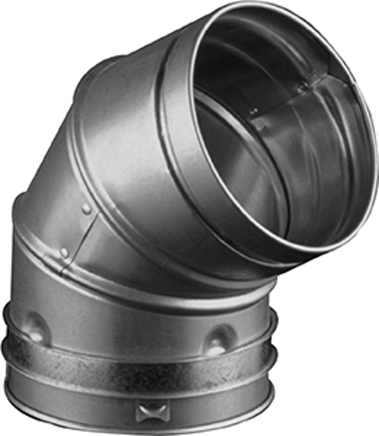 Hart & Cooley 11396 B-Vent 60 Degree Elbow, 4 Adjustable 4REA60