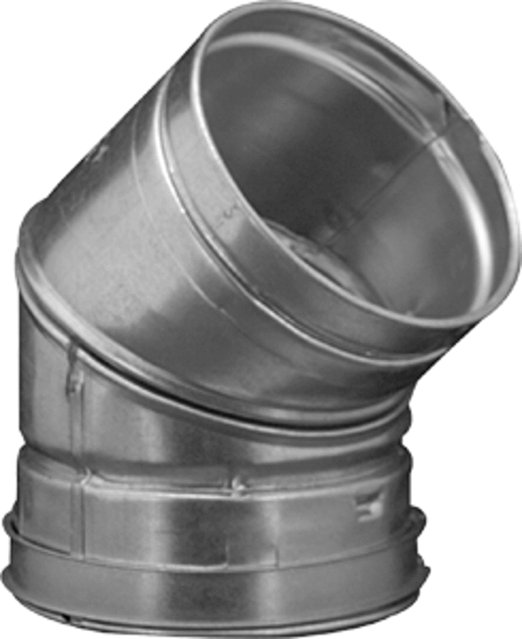 Hart & Cooley 16508 B-Vent, 8 45 Degree Adjustable Elbow 8REA45