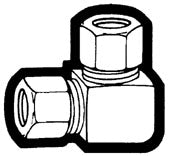 Holyoke Fittings 65-4 HOL654 1/4 CMPR UN 90 ELBOW