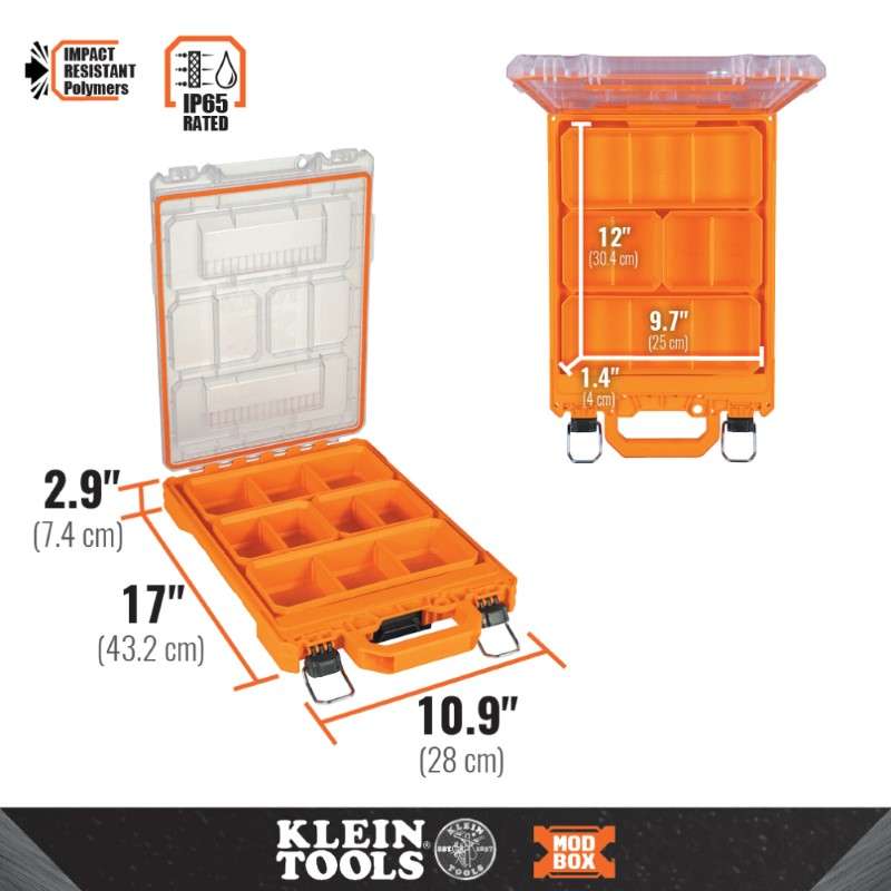 Klein Tools 54809MB MODbox Short Component Box Half Width