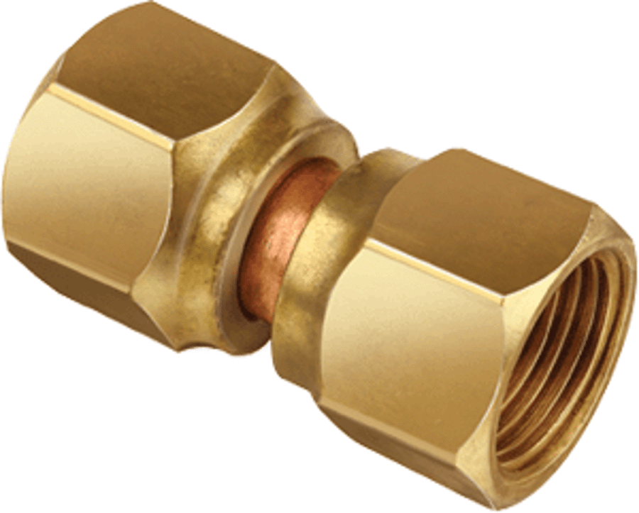 JB Industries US4-10 Brass Union, 5/8 x 5/8 Swivel Female Flare