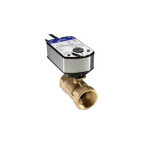 Johnson Controls VG1245ER+928GGA 1-1/2 NPT 2-Way Stainless Steel Valve w/ VA9208 Proportional Actuator (29.2 Cv)