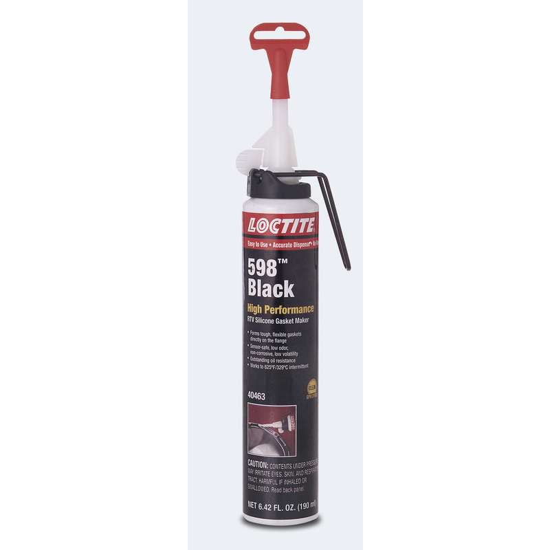 Loctite 743518 598 Black High Performance RTV Silicone Gasket Maker 190 ml Pressure Can