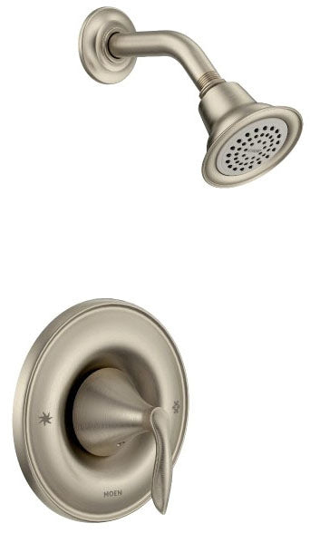 Moen T2132EPBN Eva Posi-Temp Shower Only Trim Kit with Eco-Performance Showerhead in Brushed Nickel