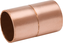 Mueller W01003 Copper Coupling, 1/4 OD (C x C) Rolled Stop WC-400