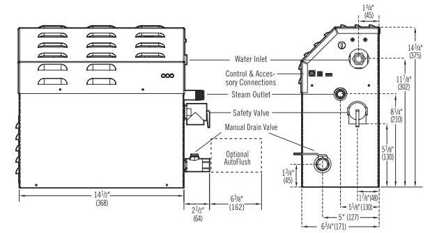 Mr Steam MS400EC1 Steam Bath Generator 9 kW 240V 1PH