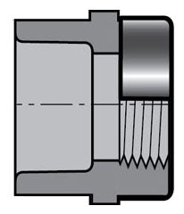 Spears 835-007CSR Female Adapter 3/4 (SCH80) With Stainless Steel Collar